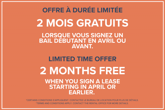 Laval-des-Rapides Apartment 1 b. $1,095/month. Apartment for rent in Laval-des-Rapides