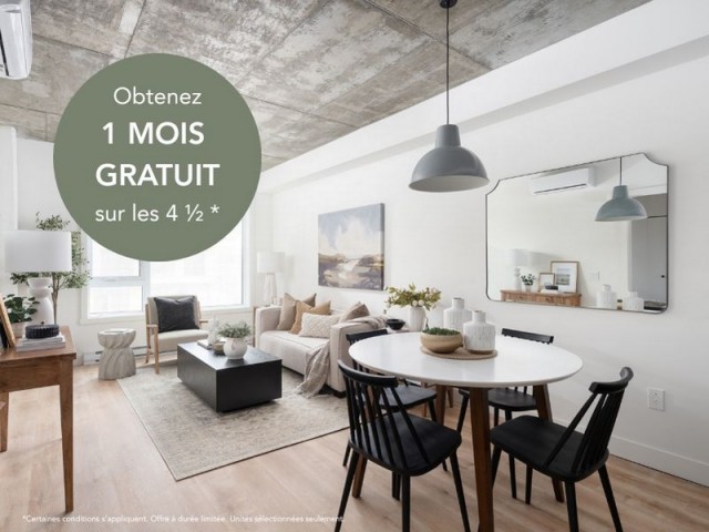 Pointe-Saint-Charles Apartment 3 b. $3,350/month. Apartment for rent in Pointe-Saint-Charles