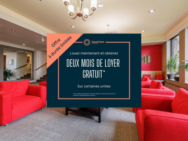 Pointe-Claire Apartment 2 b. $2,500/month. Apartment for rent in Pointe-Claire