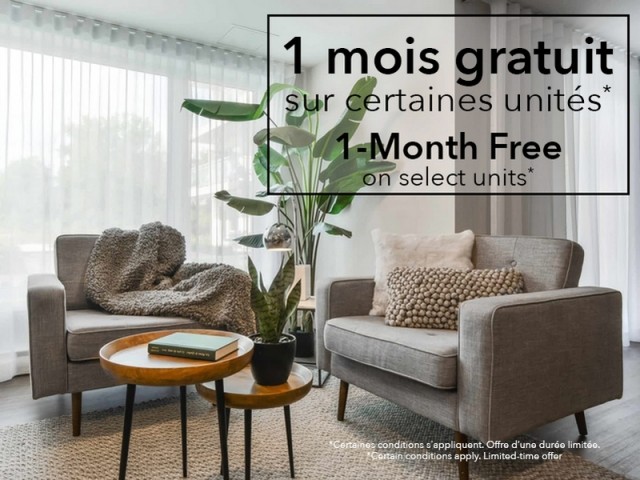 Longueuil Apartment 2 b. $2,050/month. Apartment for rent in Longueuil