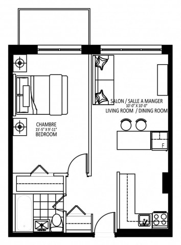 Plateau Mont-Royal Apartment 1 b. $1,579/month. Apartment for rent in Plateau Mont-Royal