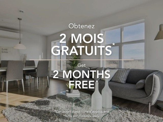 Brossard Apartment 1-2 b. $1,500/month. Apartment for rent in Brossard