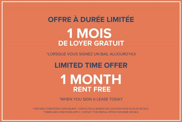 Brossard Apartment 2 b. $2,095/month. Apartment for rent in Brossard